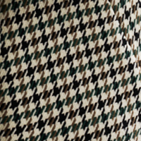 houndstooth in bottle green, olive and black colors