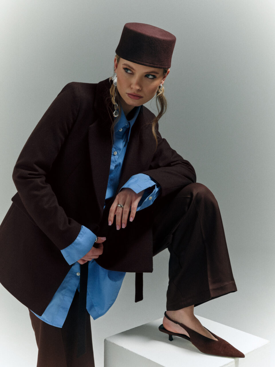 Marynarka wełniana ręcznie szyta. Zrównoważona moda od 1988r.